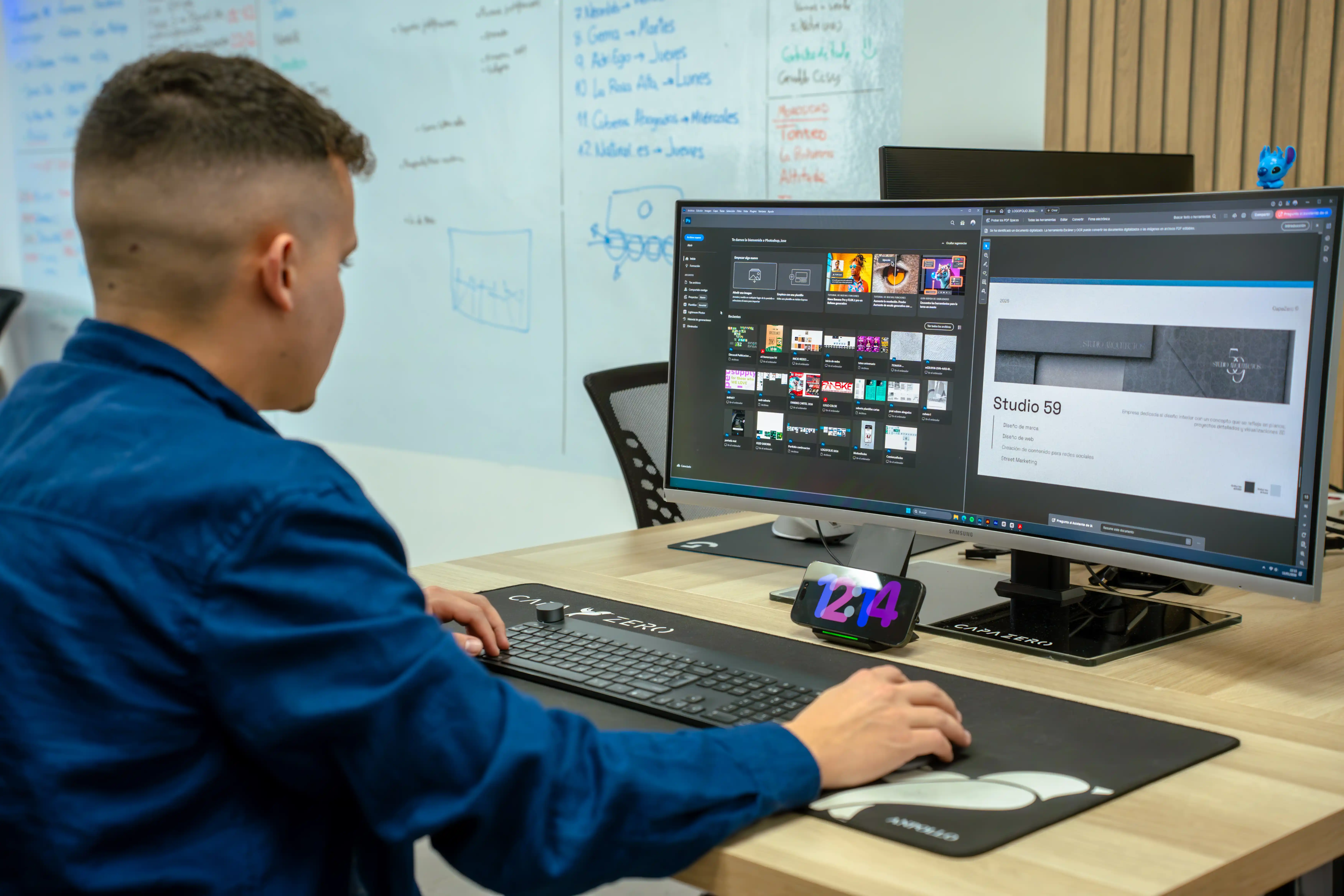 Manuel Carnerero responsable del área de diseño gráfico